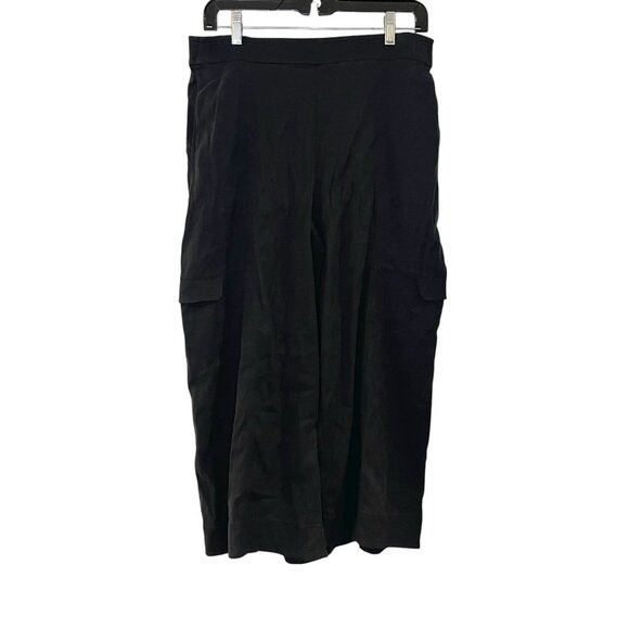 Lululemon Size 10 Metropolis Maven High Rise Crop Pants Black Cargo Pockets - Picture 1 of 6